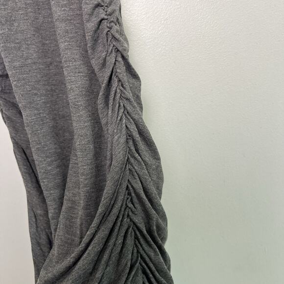 NWT Athleta racerback tank dress side ruching & padding Gray Sz M Boho Casual - Picture 3 of 12